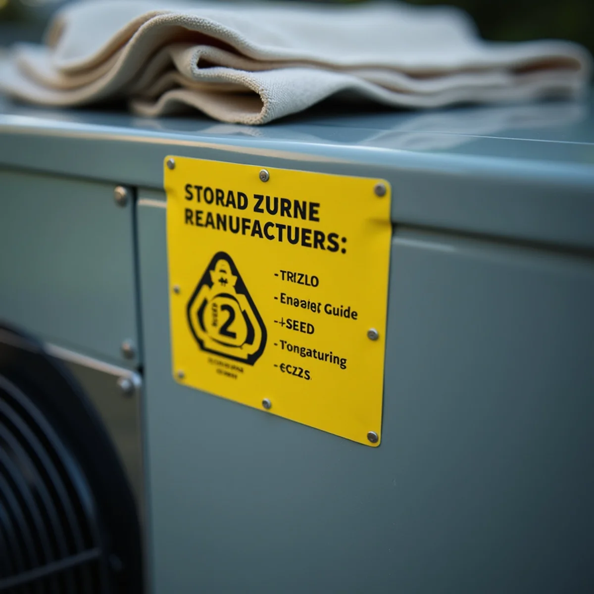 Hvac equipment manufacturer energy guide yellow sticker highlighting high seer2 efficiency rating - Comfort SOS Guide