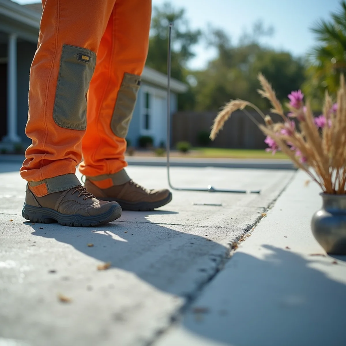 Elevated composite concrete pad anchored with stainless steel hurricane tie-downs - Comfort SOS Guide