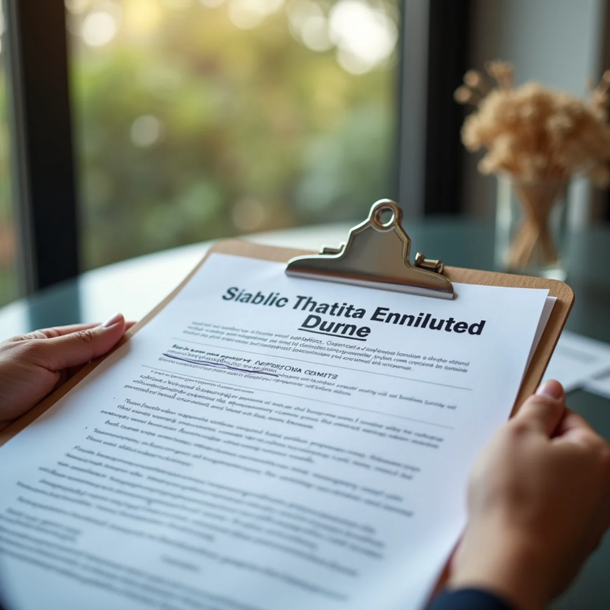 Architectural review board approval document and certificate of insurance on clipboard - Comfort SOS Guide